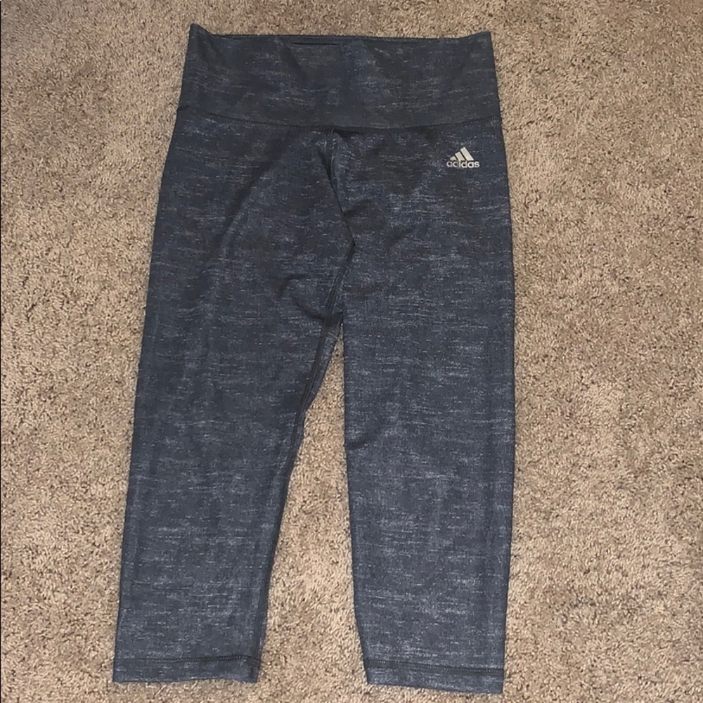 Adidas grey cropped leggings